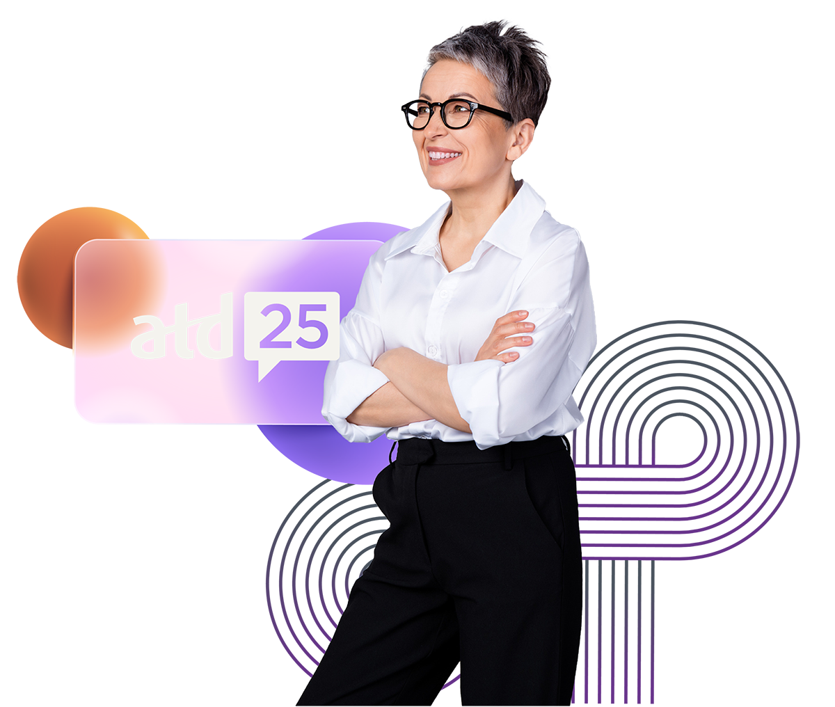 ATD 2025 Logo with Woman