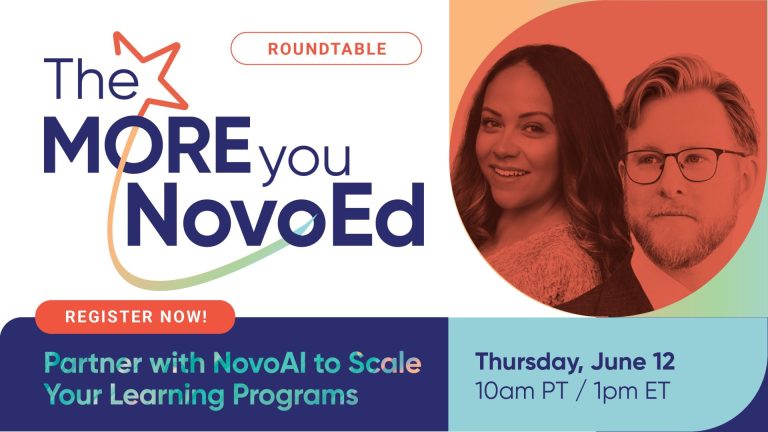 Partner with NovoAI to Scale your Learning Programs The More You NovoEd Banner
