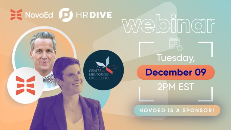 December 2025 HR Dive Webinar on Mentoring Web banner
